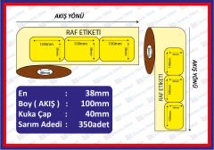 KARTON TERMAL 38x100 (DİKEY) 350 SARIM (SARI ZEMİN)