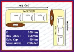 KARTON TERMAL 100x168 (DİKEY) 200 SARIM