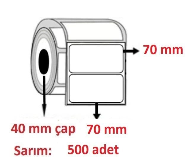 EKO TERMAL BARKOD ETİKETI 70x70 500 SARIM
