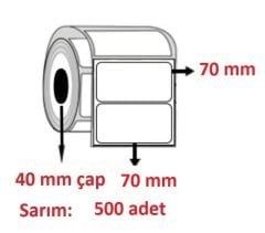EKO TERMAL BARKOD ETİKETI 70x70 500 SARIM