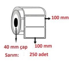 EKO TERMAL BARKOD ETİKETİ 100x100  250 SARIM 1 RULO