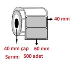 SİLVERMAT BARKOD ETİKETI 40x60 (500 SARIM)