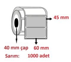 SİLVERMAT BARKOD ETİKETI 45x60 (1000 SARIM)