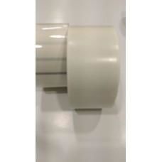 50x140 BASKISIZ PP ŞEFFAF NOTER ETİKETİ (SİYAH ŞERİT ARKA KISIMDADIR) 250 SARIM