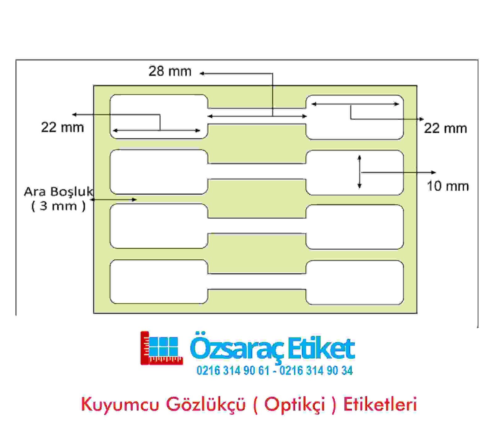 72X10  TOKMAK KAFA  KUYUMCU ETIKETI  PP OPAK  1250  SARIM