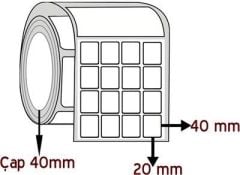 KUŞE BARKOD ETİKETI 20x40 4000 SARIM 5 lü yanyna