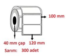 ECO TERMAL  ECO TERMAL 100x120 BARKOD  ETİKETİ 300 LÜ  100 RULO  30.000 ADET