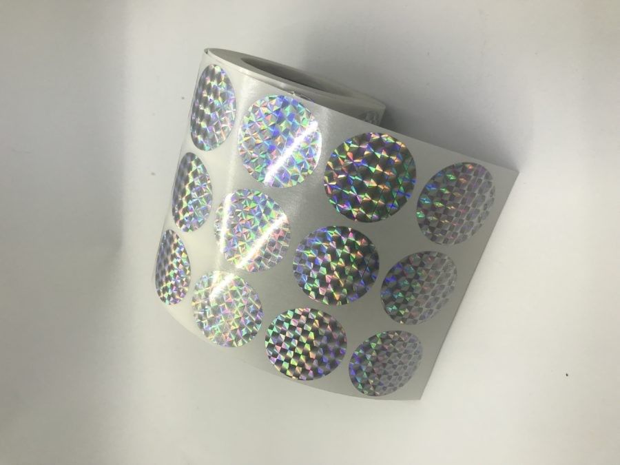ÇAY PAKETLEME İÇİN HOLOĞRAM PP METALİZE KAPAMA ETİKETİ  50*25  HOLOĞRAM  PP METALİZE