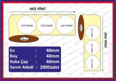 40*40 EMNİYET BANTI ŞEFFAF  1000  Lİ