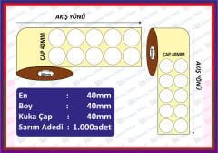40*40 EMNİYET BANTI ŞEFFAF  1000  Lİ