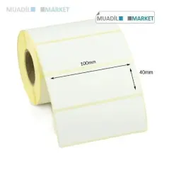 40*100 EKO TERMAL BARKOD ETİKETİ  400 SARIM